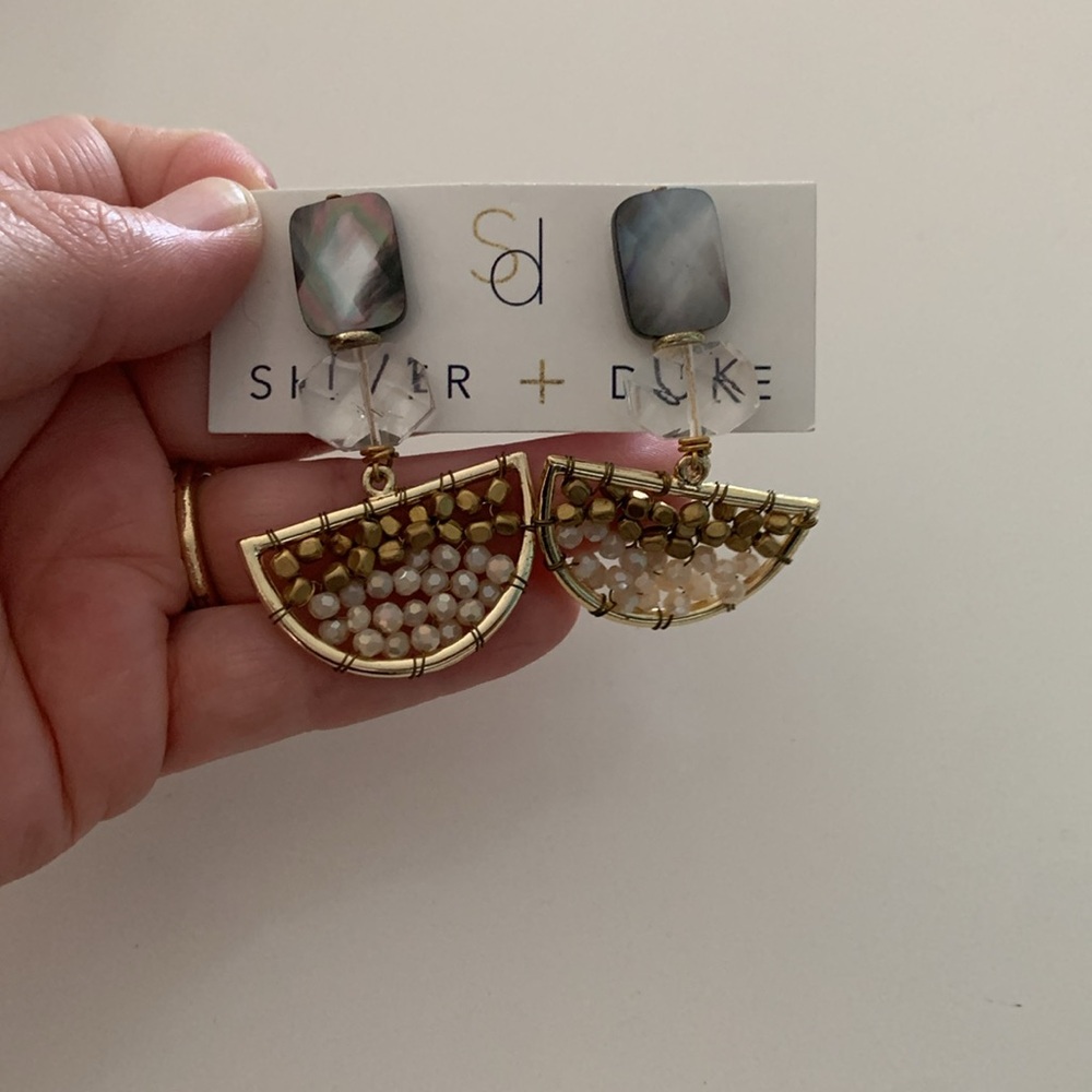 Shiver + Duke stone beaded earrings - Picture 6 of 6